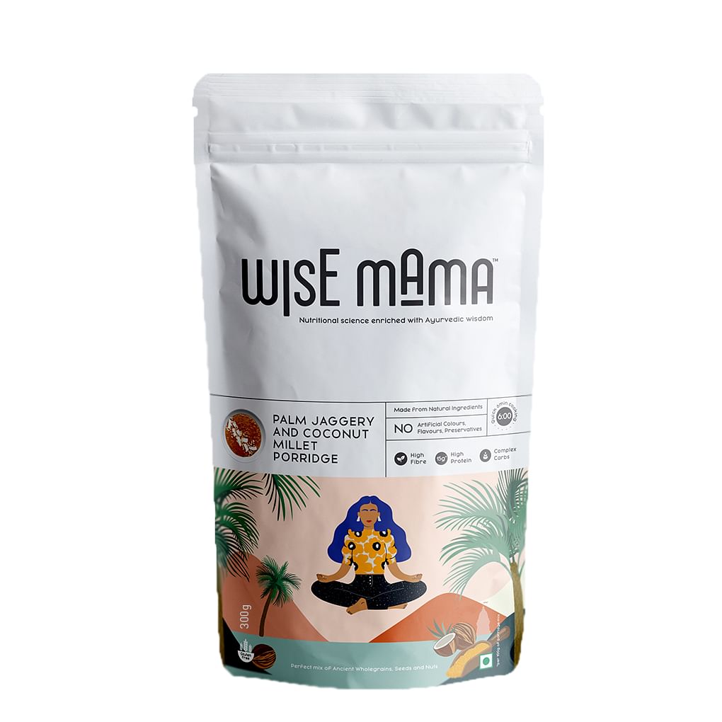 

Wise Mama Palm Jaggery And Coconut Millet Porridge (Daliya / Dalia), High Fibre, High Protein, Complex Carbs, Gluten Free - 300 Gm (Pack Of 1)