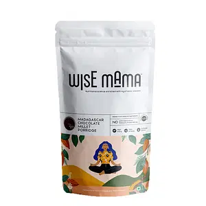 Wise Mama Madagascar Chocolate Millet Porridge (Daliya / Dalia), High Fibre, High Protein, Complex Carbs, Gluten Free - 300 Gm (Pack Of 1)