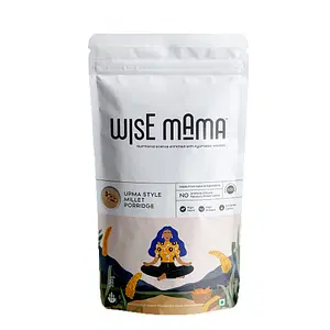 Wise Mama Upma Style Millet Porridge | Breakfast Cereals | High Fibre | High Protein | Complex Carbs | Gluten Free | Ready to Cook - 300 Gm (Pack Of 1)