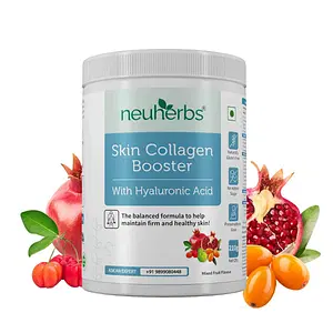 Neuherbs Skin Collagen Booster 210g | 30 Servings | Mixed Fruit Flavour | Natural Antioxidant