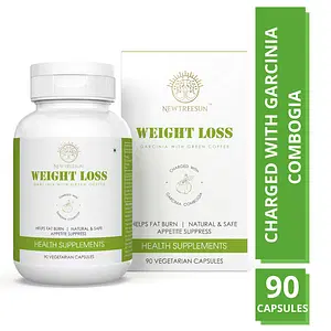 NEWTREESUN Weight Loss with Garcinia and Green Coffee advanced formulation for Fat Burn and Appetitte Suppress. 100% Natural and Safe 90 Veg Caps