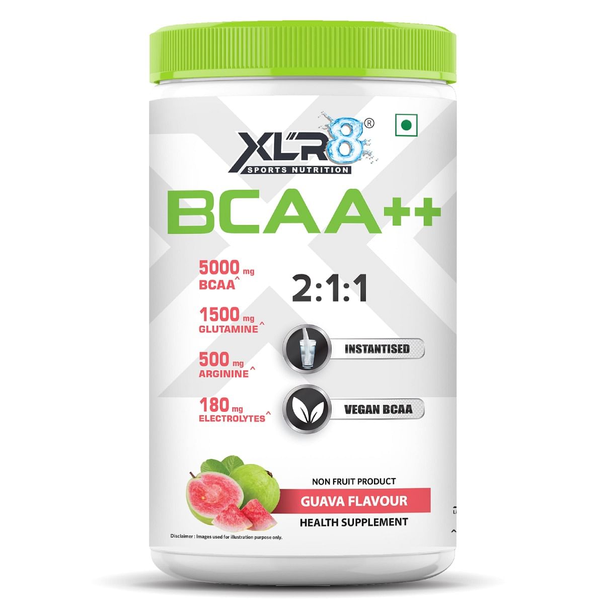 

XLR8 BCAA++ Powder Supplement - Instantised Vegan BCAA BCAA (450 g, Guava)