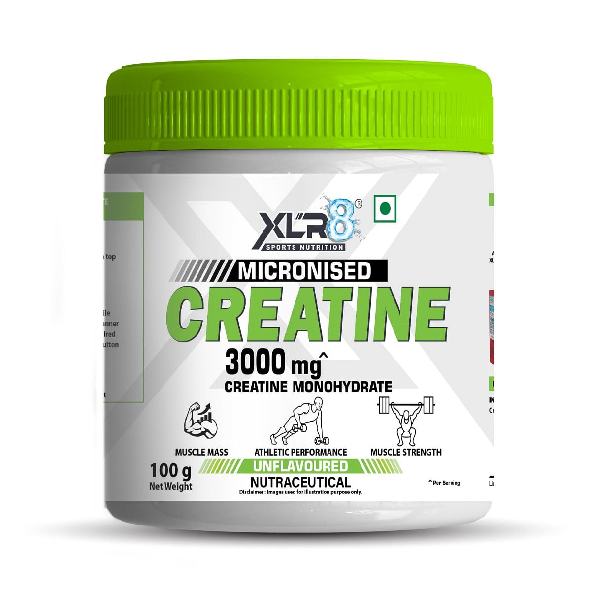 

Xlr8 Creatine, Micronised Creatine Monohydrate Powder (Unflavored) - 100g