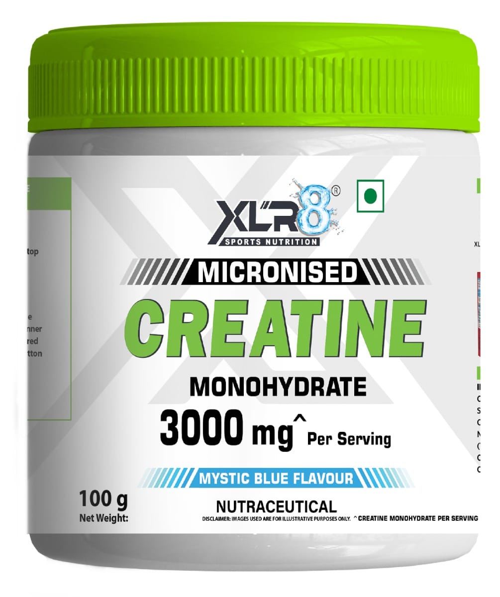 

XLR8 Creatine Monohydrate Powder Micronized, 100g (Mystic Blue)