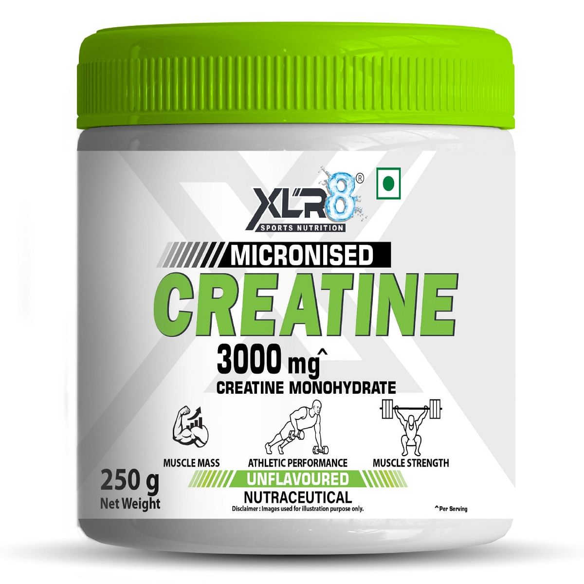 

Xlr8 Creatine, Micronised Creatine Monohydrate Powder (Unflavored) - 250g