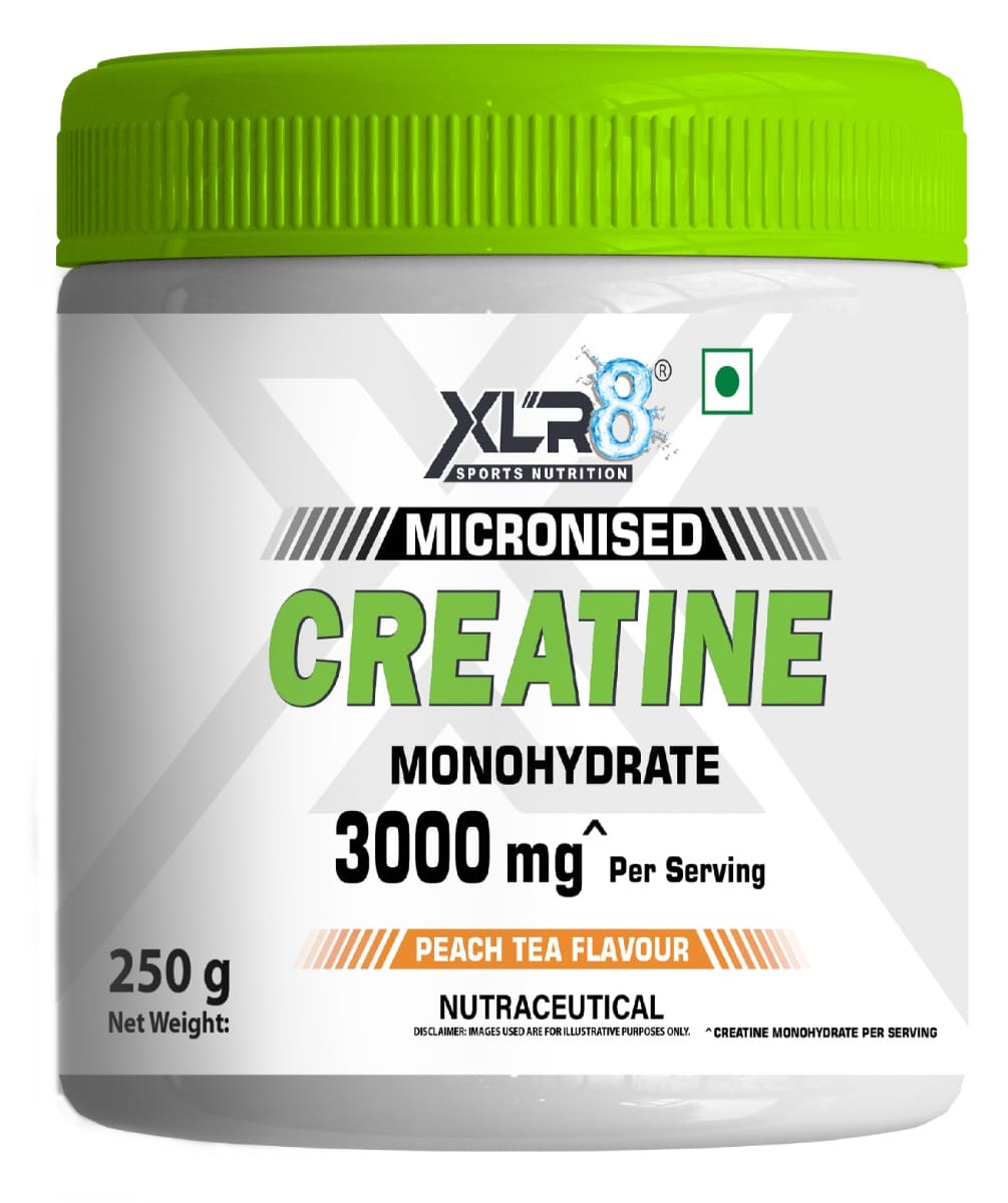 

XLR8 Creatine Monohydrate Powder Micronized, 250g (Peach Tea)