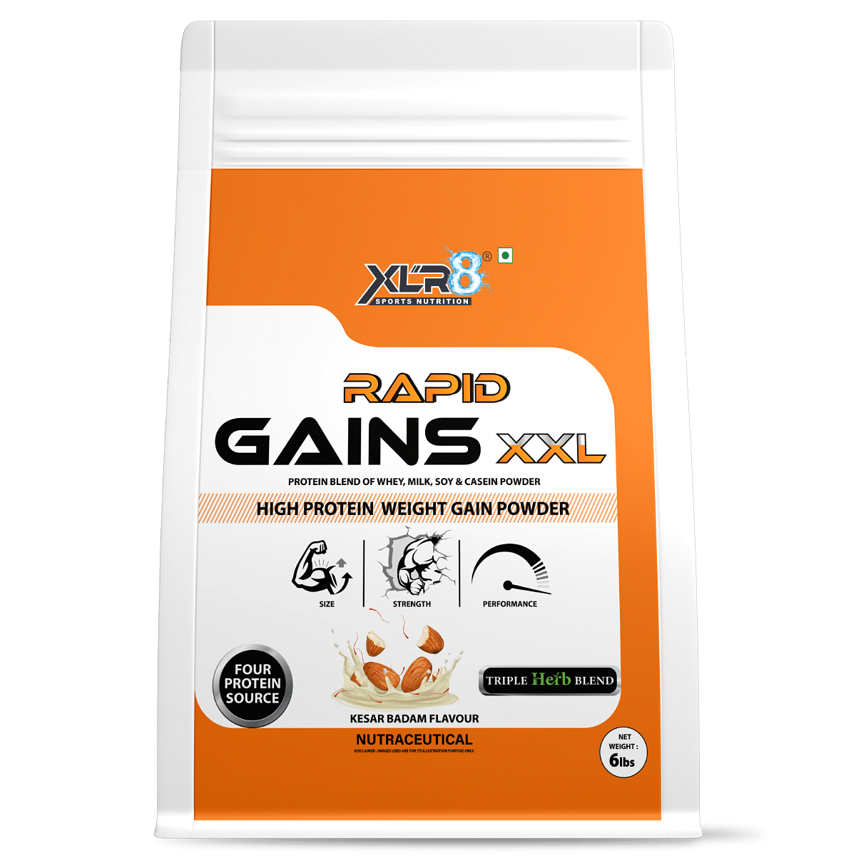 

XLR8 RAPID GAINS XXL SWISS CHOCOLATE 6LBS