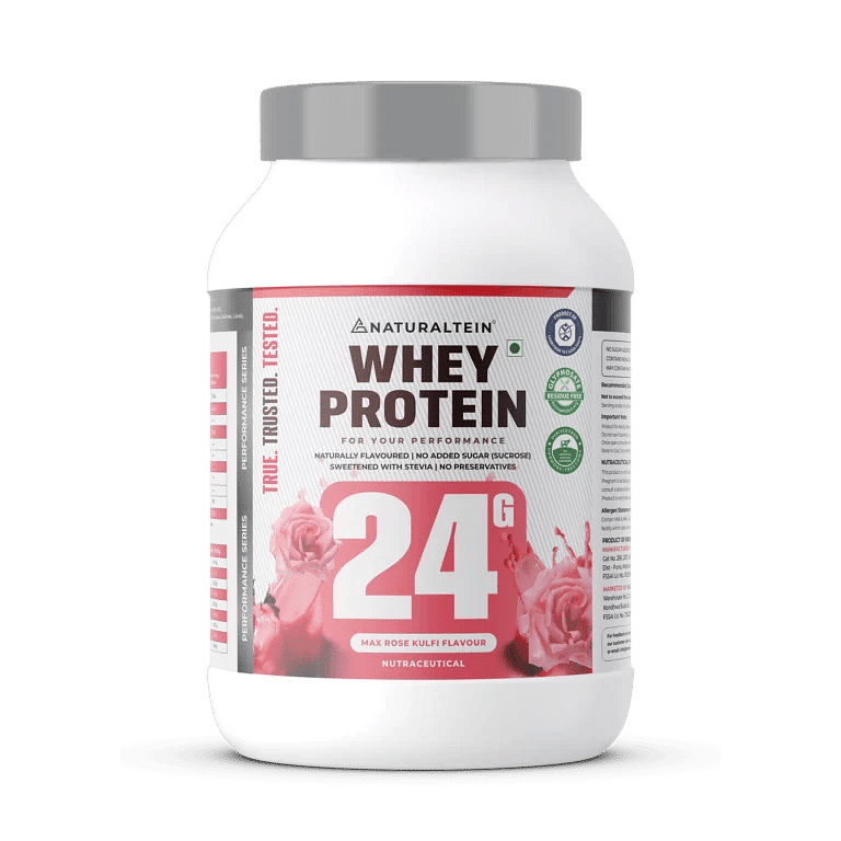 

NATURALTEIN Whey Protein Max Rose Kulfi Flavour - 1 kg