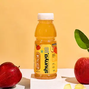 Shunya Go Zappy Apple | Sugar Free Flavoured Drink | Immunity-Boosting | 0 Calories & 0 Preservatives | Everyday Hydration – Vitamins, Minerals & Electrolytes | 4 Super Herbs |(300ml each)