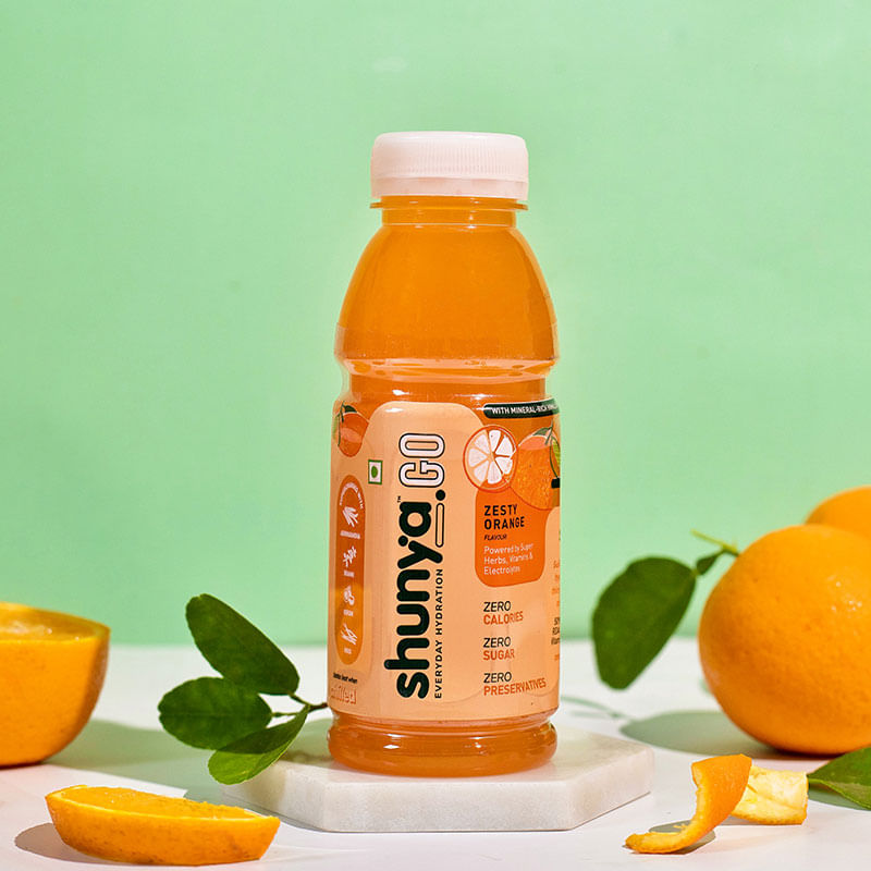 

Shunya Go Zesty Orange | Sugar Free Drink | Immunity-Boosting | 0 Calories & 0 Preservatives | Everyday Hydration Vitamins, Minerals & Electrolytes...