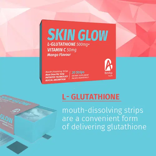 Bonaiyu Glutathione And Vitamin C Mouth Dissolving Strips Dietary Glow Skin Supplement For Skin Lightening And Wellness (20 Strips) Bonaiyu Glutathione And Vitamin C Mouth Dissolving Strips Dietary Glow Skin Supplement For Skin Lightening And Wellness (20 Strips)