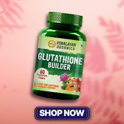 Vlado's Himalayan Organics Glutathione Builder for Anti-Ageing & Skin  Brightening with ( Vitamin C, E, B6 & Curcumin )