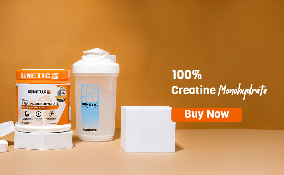 Genetics Creatine Genetic Nutrition 100% Pure Creatine Monohydrate Powder (Unflavoured ...
