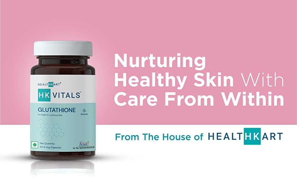 HK Vitals Glutathione + Vitamin C + Vitamin E + Biotin | 30 Capsules