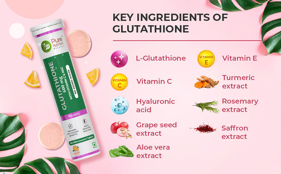 Glutathione Tablet 600 mg - Glutathione effervescent tablets