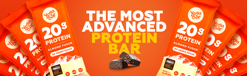 Yoga Bar Almond Fudge 20g Protein Bars (60 g x 6 Bars) – Beautiful